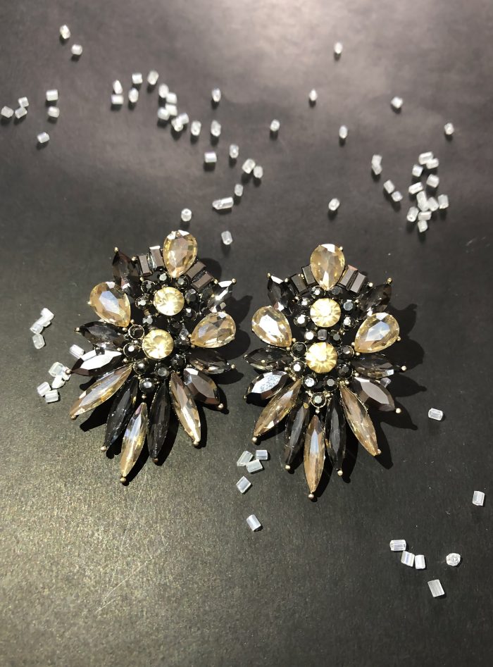 Ethereal Crystal Bloom Statement Earrings – Dazzle with Every Spark - Image 7