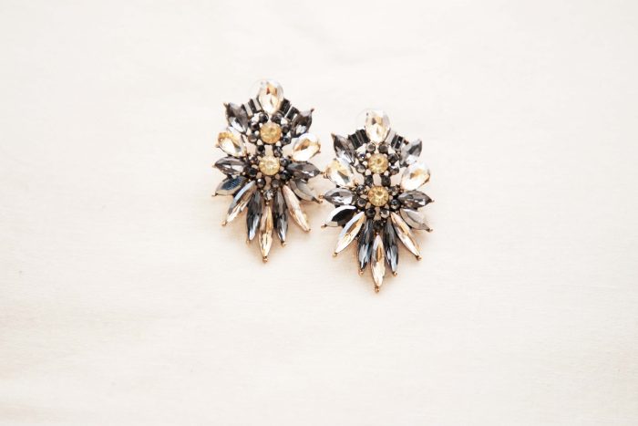 Ethereal Crystal Bloom Statement Earrings – Dazzle with Every Spark - Image 3